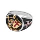 A-628-40 Ring with Knight and Red Cross