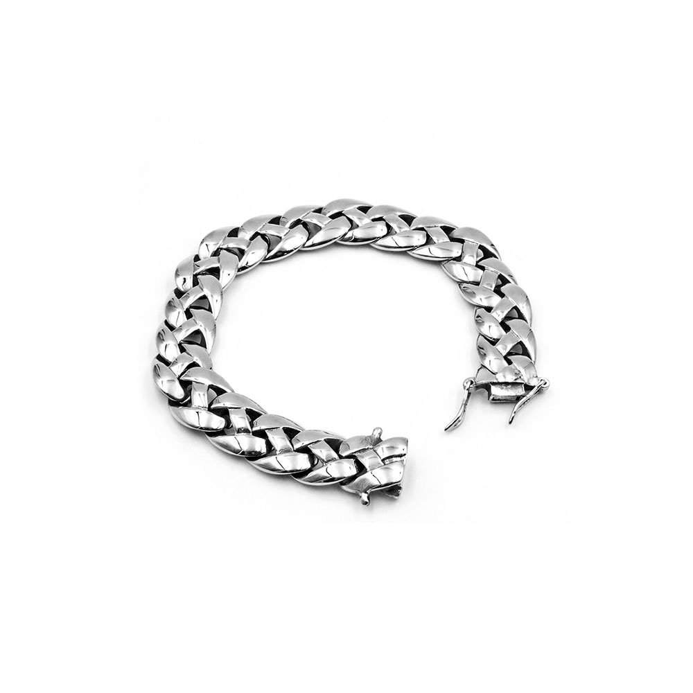 B-063 Steel bracelet Double sided - 1.5 cm